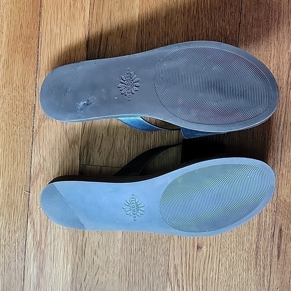 Yellow Box Barann Black Suede and Leather Strap Sandals Size 8 - Picture 15 of 16